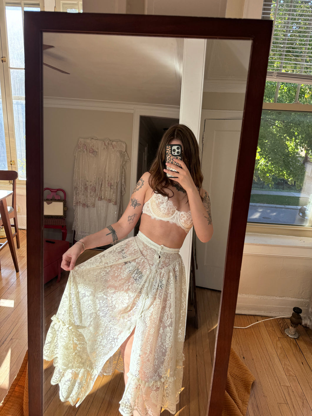 One of a kind drop waist skirt